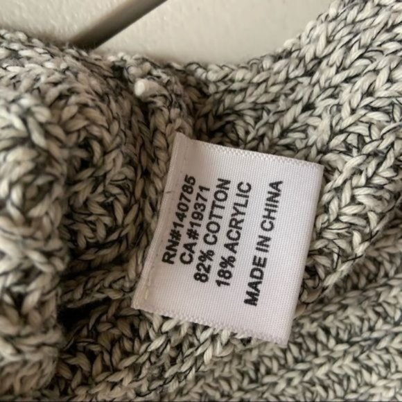 BROCHU WALKER COTTON COLOR BLOCK MARLED CARDIGAN S - Picture 8 of 9